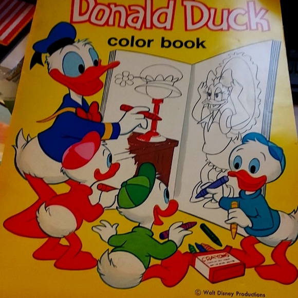 Whitman | Other | Donald Duck Coloring Book | Poshmark